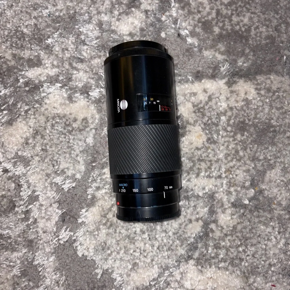 minolta AF Lens 70-210 Black Camera Lens